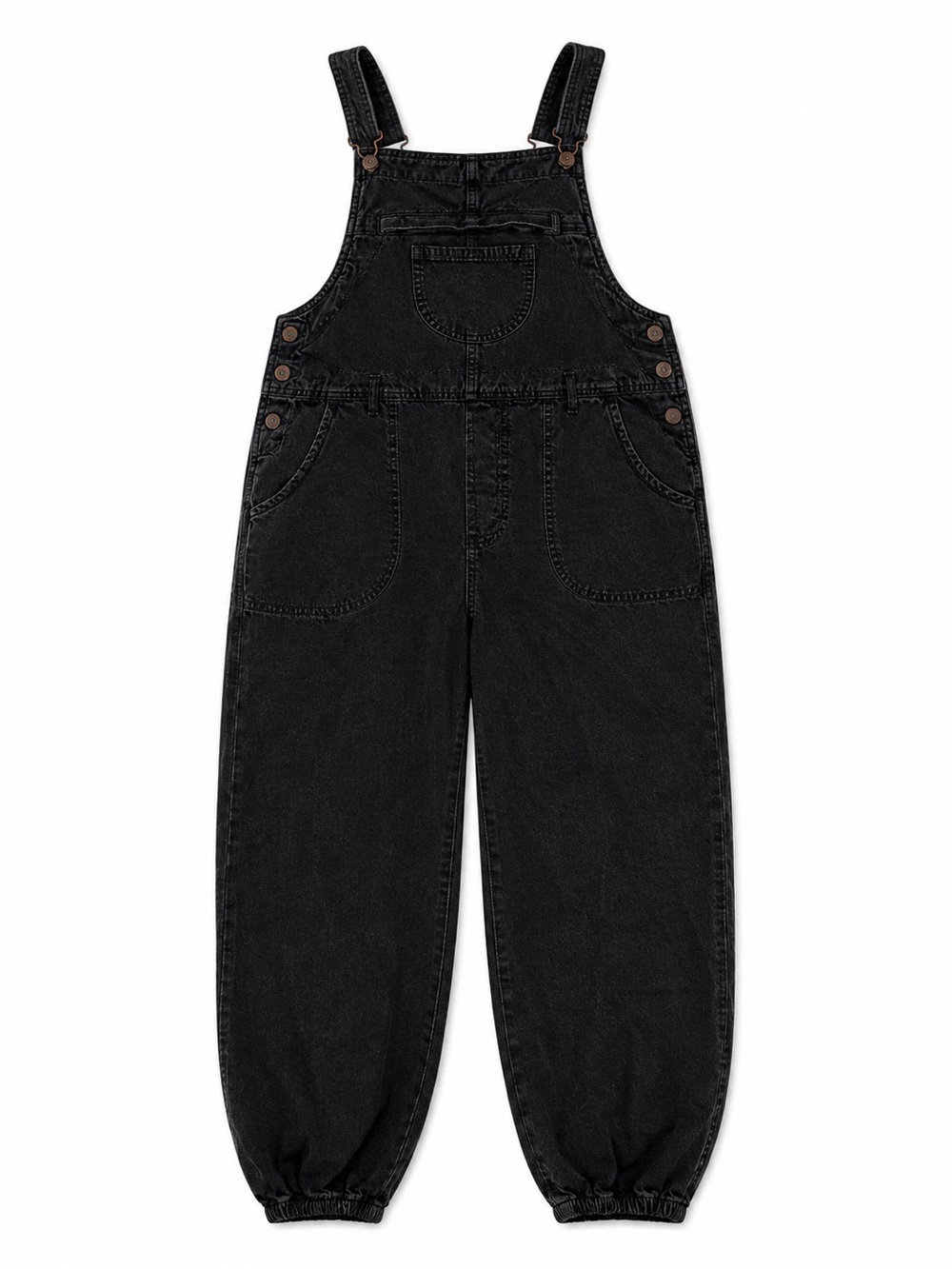 Women's Black Overalls Jumpsuit
